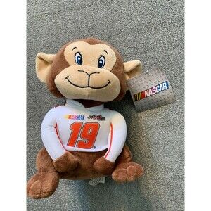 NASCAR KellyToy Monkey Plush #19 10" 2017